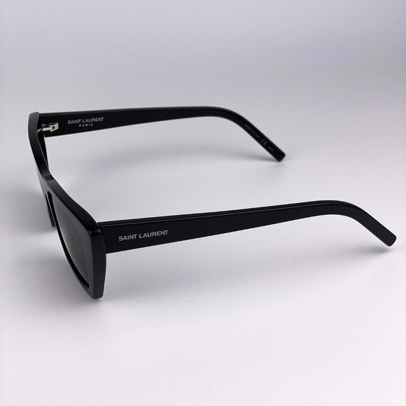 Saint Laurent SL276 MICA 001 BRAND NEW Sunglasses Black Gray Cat Eye Women